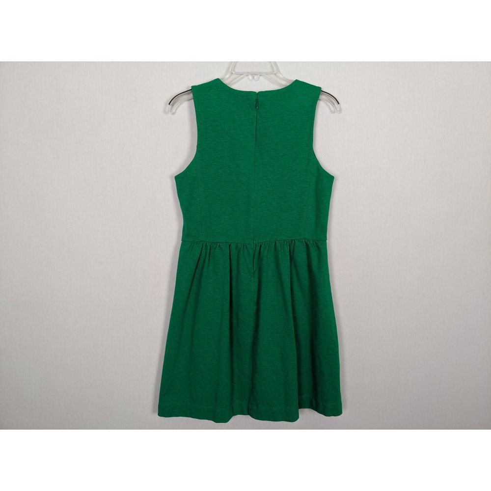 J.CREW Factory Daybreak sleeveless green Dress Style C0250 Size M - Picture 8 of 11